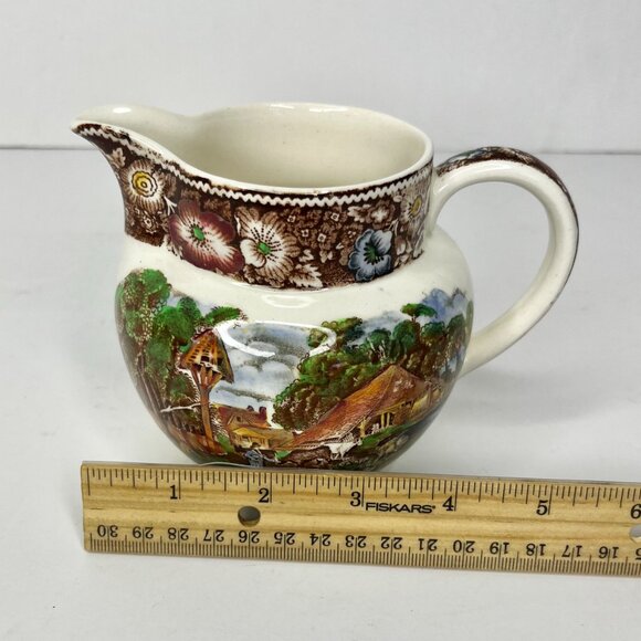 Vtg Porcelain Creamer 4.25" Rural England W.R. Midwinter Ltd - Picture 7 of 13